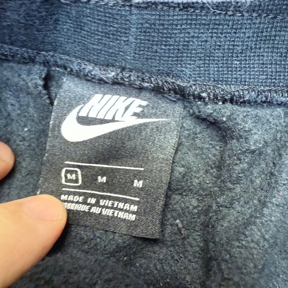 Nike Air Men Black Jogger Sweatpants Fleece‎ Lined Size Medium 30x30 - Picture 3 of 10